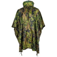 MFH Esercito Finlandese Impermeabile RIP STOP PONCHO M05 Maastokuvio Mimetico 144 x 223 cm