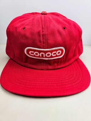 Vintage USA MADE Swingster Conoco Oil Patch Trucker Hat Snapback Cap