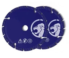 2PC Set Cut Off Wheel 4-1/2" x 5/8" Arbor Diamond Cut Off Wheel