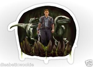 Jurassic Park World Chris Pratt velociraptor dinosoar Sticker decal car laptop | eBay