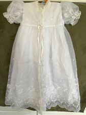 Vintage Phyllis Baby Wear Christening Dress/ Slip Set Gown not sure of size
