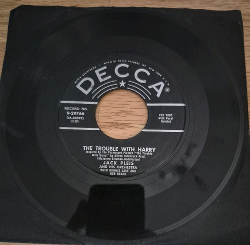 Jack Pleis And His O - Trouble With Harry / Pauline - Used Vinyl Reco - C8100z