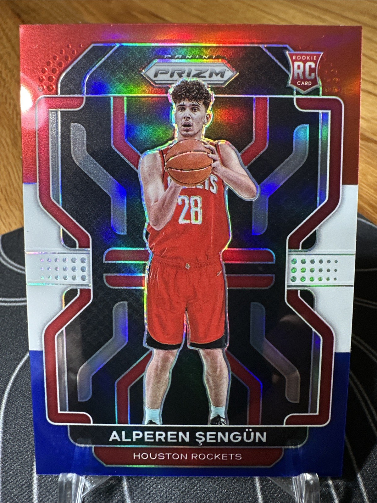 2021-22 Panini Prizm - Alperen Sengun #318 Red White & Blue Prizm (RC)
