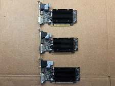 LOT OF 3 EVGA NVIDIA GeForce 01G-P3-1313-KR 210 1GB HDMI/VGA/DVI PCIe Video Card