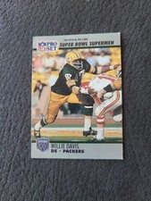 1990 Pro Set Football Super Bowl Supermen # 75 Willie Davis Packers