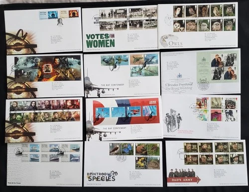 2018 Royal Mail GB First Day Covers - Collection of 24 with Inserts