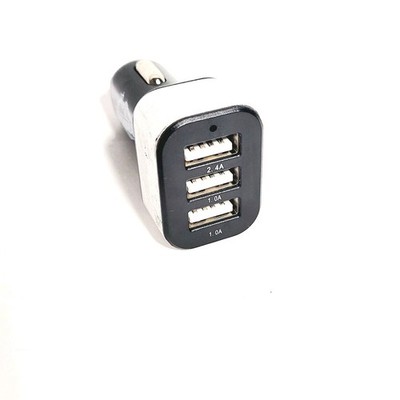 Armor All ACC8-1002-BLK Black 4.4 Amp 3 Port USB Car Charger