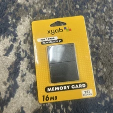 PlayStation 2 PS2 - 16MB/251 Block Memory Card by XYAB - New