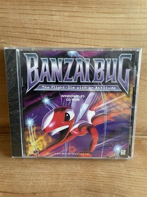 BANZAI BUG The Flight - Sim With An Attitude - Windows 95 CD/ROM