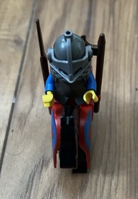 LEGO Black Horse Minifigure Red Blue Dragon Armor Barding Castle 6086 6085 6060