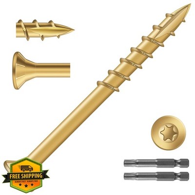 SG TZH #8 x 2'' Tan Deck Screws 4pc