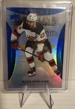 2022-23 Trilogy Hockey Blue Parallel  #18 Nico Hischier #/99 New Jersey Devils 