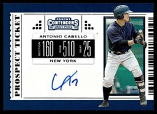 2019 Panini Contenders Draft Prospect Ticket Autographs Antonio Cabello Auto New