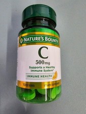 4 PACK Nature's Bounty Vitamin C 500 mg, 100 Tablets