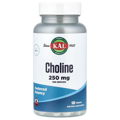 Choline, 100 Tablets (125 mg per Tablet)