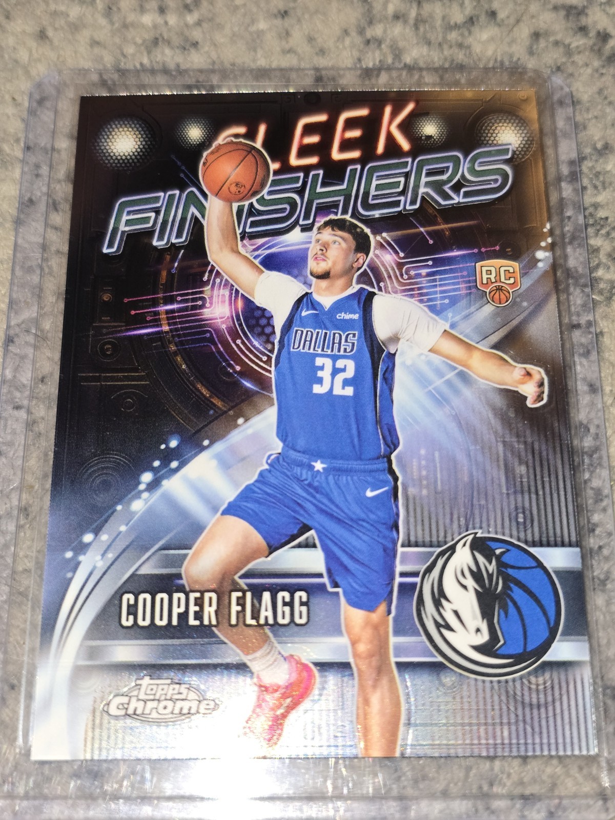 2025-26 Topps Chrome Cooper Flagg Rookie Sleek Finishers #SF-21 Dallas Mavericks