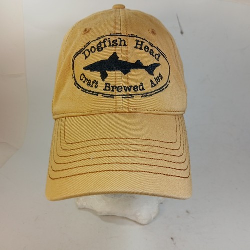 Dogfish Head Brewery Hat Cap Yellow Strapback Adjustable Craft Brewed Ales