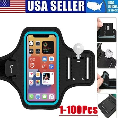 Waterproof Armband Case Sports Running Exercise Arm Band Phone Holder KeyBag LOT