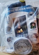 Reinforced Magnetic Screen Door Fits Doors Up to 38 x 82 Inches NEW