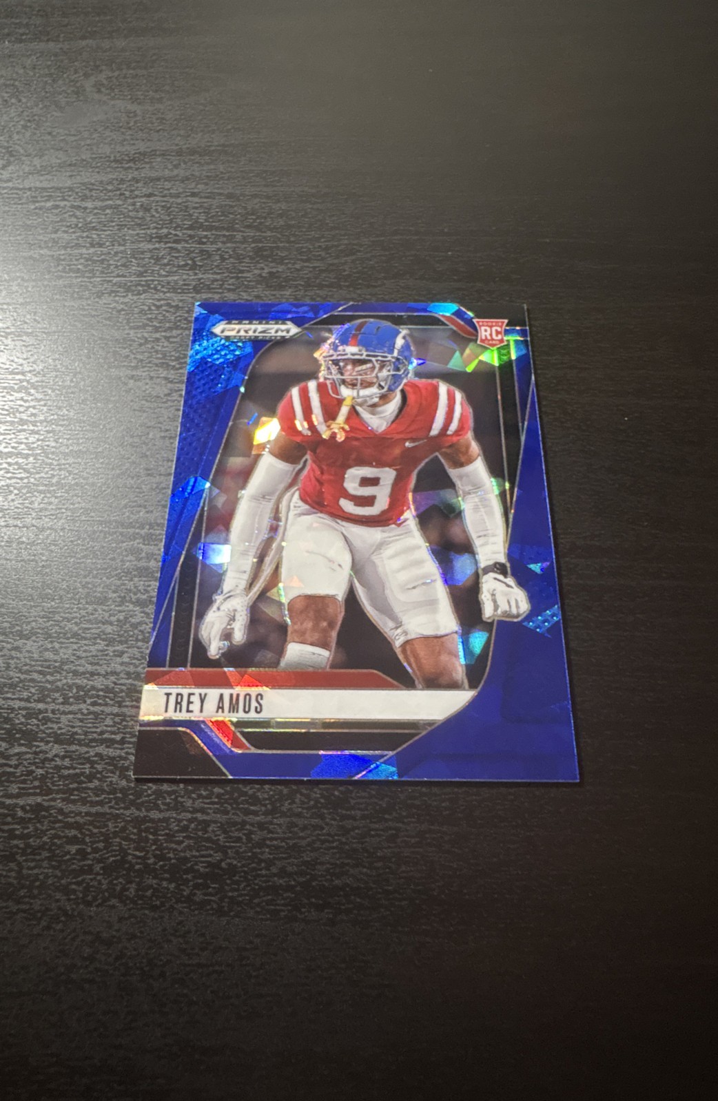 2025 Panini Prizm Draft Picks - Trey Amos #89 Blue Ice Prizm /149 (RC)