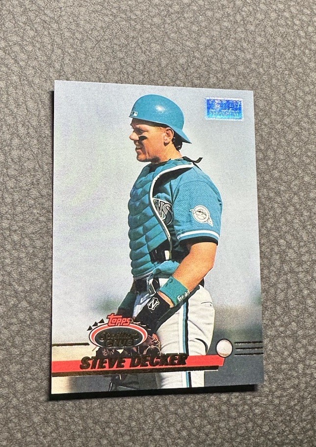 1993 Stadium Club First Day Production Steve Decker 692 1st Day Marlins NM/MT