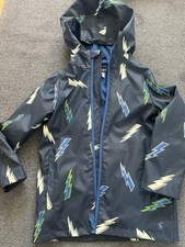Boys Joules Fleece Lined Glow In Dark Showerproof Jacket Age 7