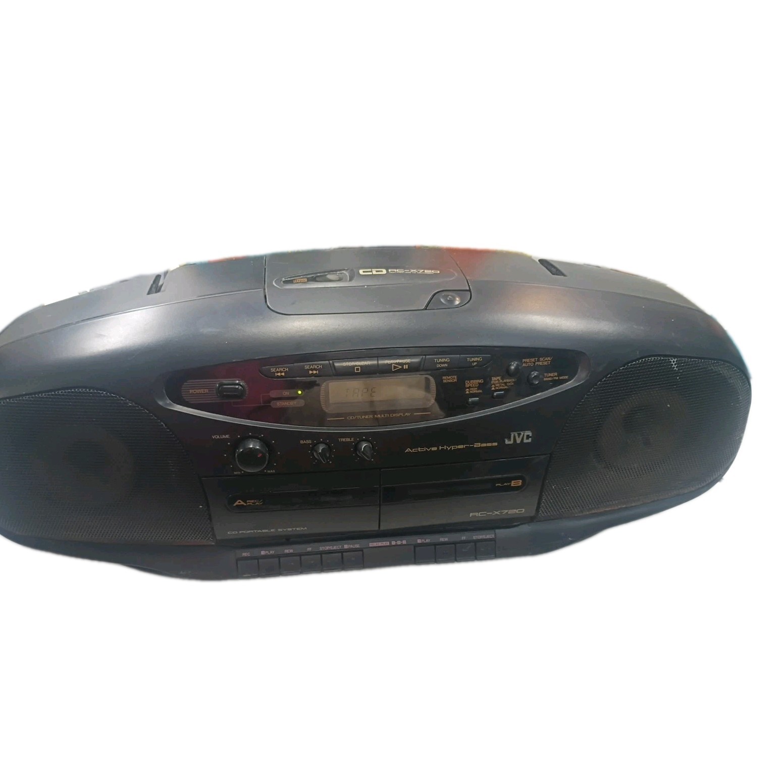JVC Boombox RC-X720 CD Cassette Radio Portable System CD Cas