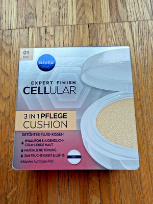 Neu! NIVEA Expert finish Cellular Filler 3-in-1 Pflege Cushion Farbe 01 Hell