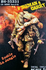 1/35 Vietnam US Army Fireman’s Carry Resin Figure Kit – Jungle Infantry Duo