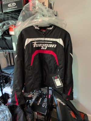 Furygan Arrow Men's Textile Motorcycle Jacket XL Black/Red