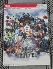 World of Final Fantasy Official Guide Prima Games With Mirage Poster Playstation