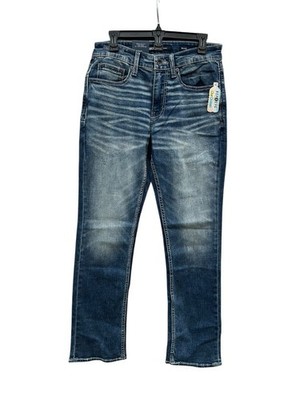 NEW BKE Jake Straight Regular Mid Rise Mens 30x32 Jeans 76.95