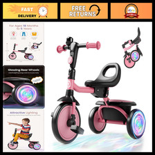 Colorful Toddler Tricycle with Bell - Ages 18 Months to 5 Years, Kids Bike Gift,