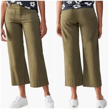 Sanctuary The Marine Crop Wide Leg Pants Sz 26 $99 MSRP