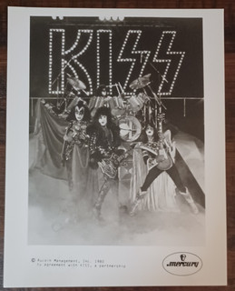 KISS Dynasty Unmasked Era Album Press Kit Promo Photo Rare 1980 Aucoin Vintage