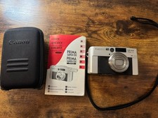 Canon Sure Shot Classic 120 35mm Point  Shoot Camera /Case Instructions Tested