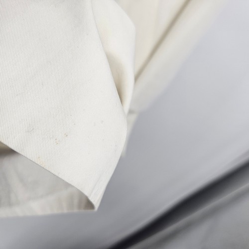 Maison Margiela Trench Coat Jacket White Button Front Pockets Outdoor 42/US 6 - Picture 2 of 10