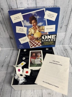1ne One Liners Ideal Vintage Brettspiel 1992 Erwachsene Team Gruppe 3-6 Spieler