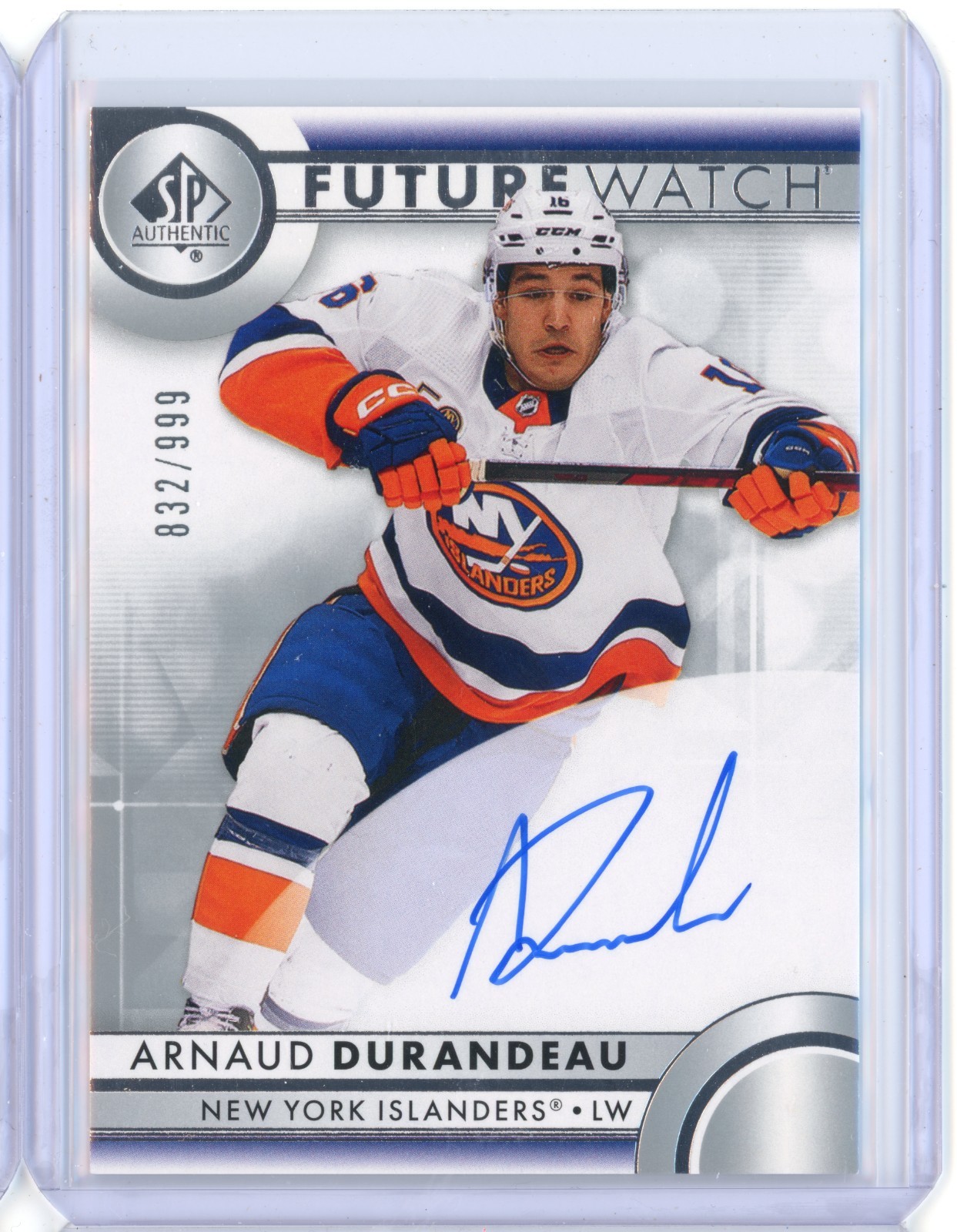 2023-24 SP Authentic Arnaud Durandeau Auto RC Future Watch #832/999 Islanders