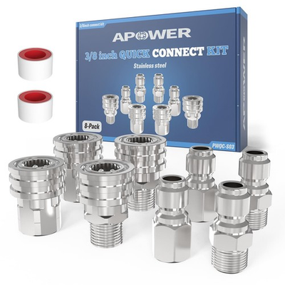 #ad 3 8 Inch Pressure Washer Quick Connect Kit Power Washer Fittings Hose Fitti... $38.19