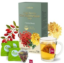 Goji Berry Chrysanthemum Tea Bags - Natural Liver Detox Cleanse