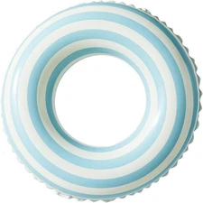 Swimming Pool Floats for Kids Ages 5-10, Inflatable Tubes with Simple Stripes, C