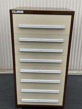 Stanley Vidmar 8-Drawer Tool Storage Cabinets 30" W x 27-3/4" D x 59-1/4”T/Brown