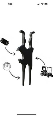 Magnetic Golf Multi-Tool Ball Marker, Divot Tool, Shotgun Can Opener