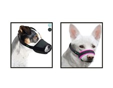 Lepark Soft Dog Muzzle with Breathable Mesh and Dog Head Collar type Muzzle New
