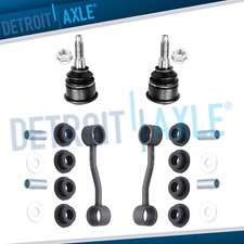 4pc Front Lower Ball Joints and Sway Bar Link...