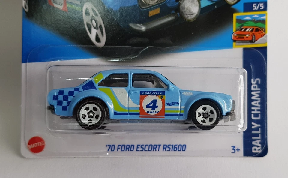 Mattel/Hot Wheels 244/250, '70 Ford Scorta RS1600 Pristine Condizioni Perfette - Immagine 2 di 4