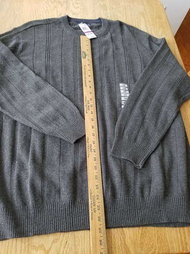 John Ashford Mens Crew Neck Long Sleeve Sweater Size 2XB ~ Gray - Picture 3 of 6