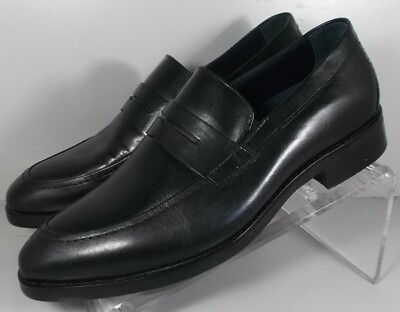205527 SP50 AUSTIN PENNY MEN'S SHOES SIZE 9 M BLACK LEATHER JOHNSTON & MURPHY
