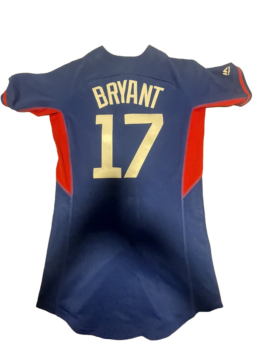 Men's Majestic Chicago Cubs Kris Bryant #17 Stitched Baseball